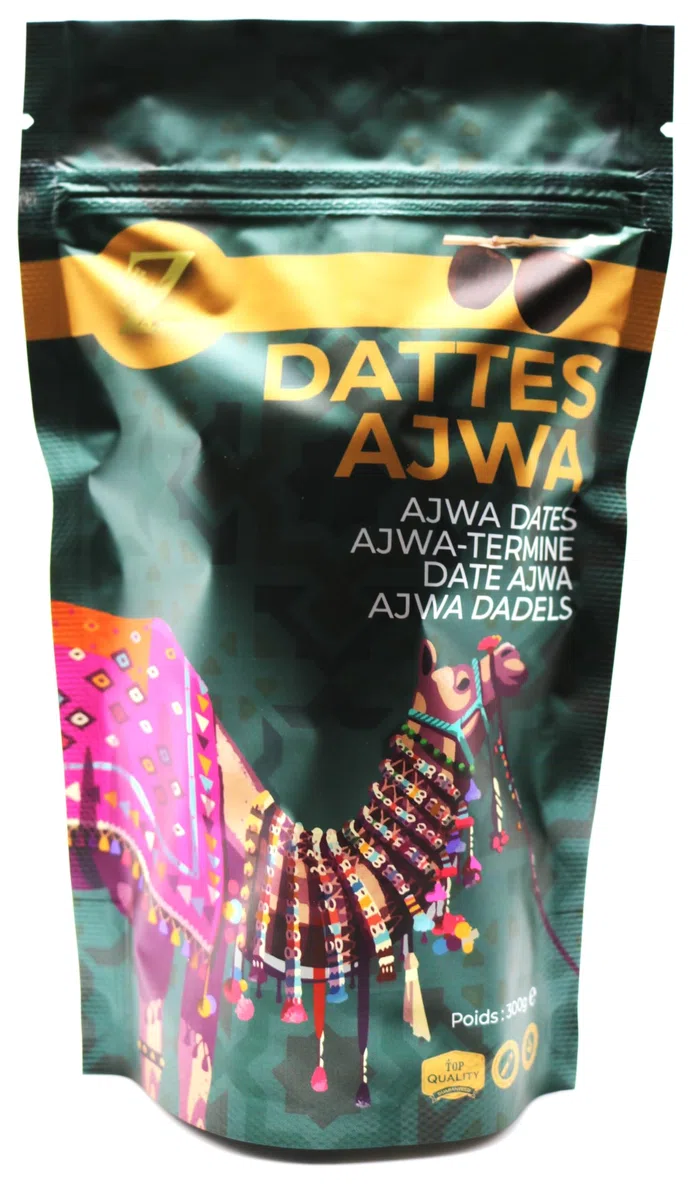 DATTE AJWA 300G|DATE FRESCHE PREMIUM ARABIA SAUDITA 100% Naturale Della Qualità Più Fine, Una Grande Varietà Di Sapori Deliziosi.