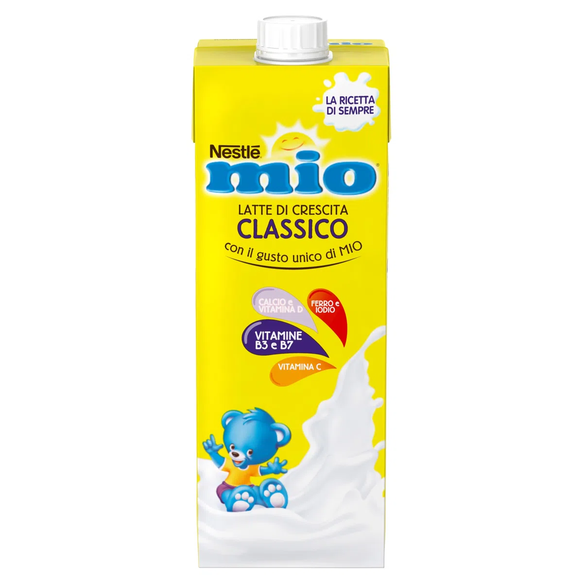 NESTLÉ MIO Latte di Crescita Classico Liquido, 8 Brick da 1L (8L)