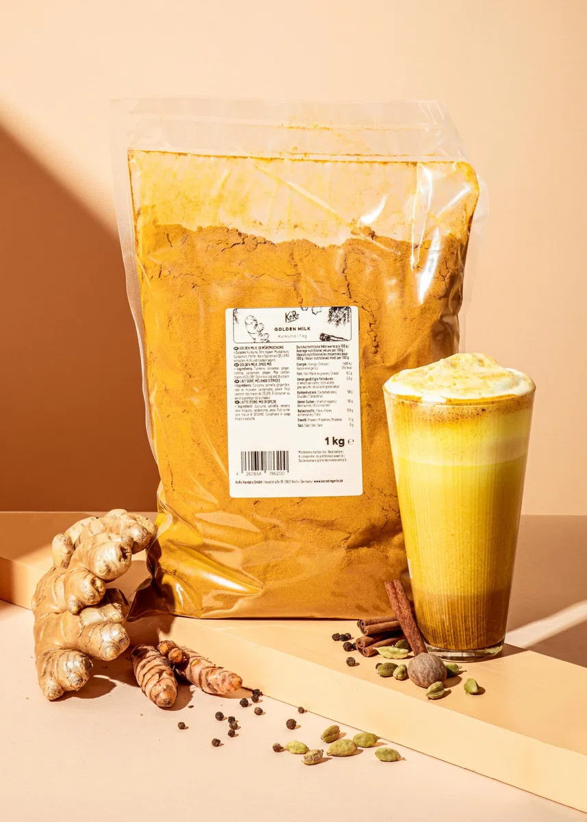 KoRo - Golden Drink 1 kg - vegan - Bevanda tradizionale ayurvedica - aromatico e ideale per l'inverno - facile da preparare