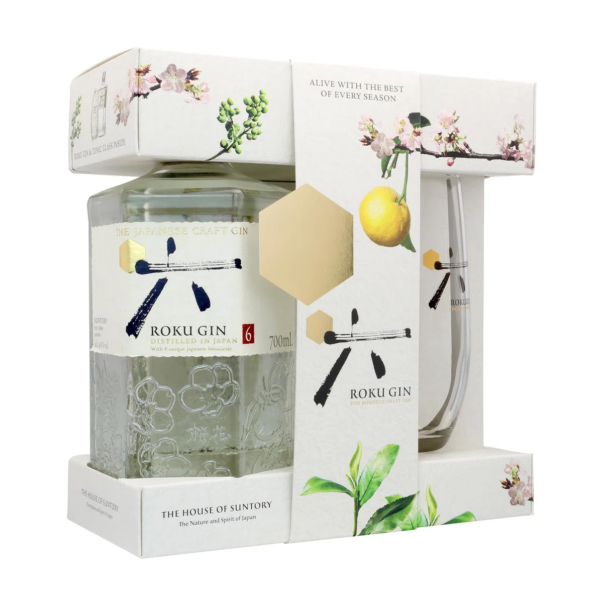 Roku Gin The Japanese Craft Gin 43% Vol. 0,7l