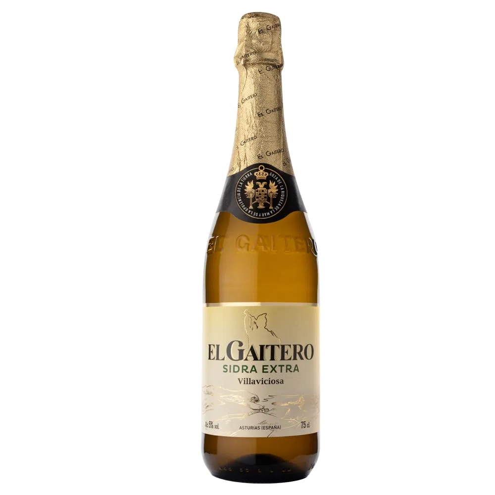 El Gaitero Sidro Extra Realizzato con Metodi Tradizionali, Scatola di 6 Bottiglie da 75 Cl