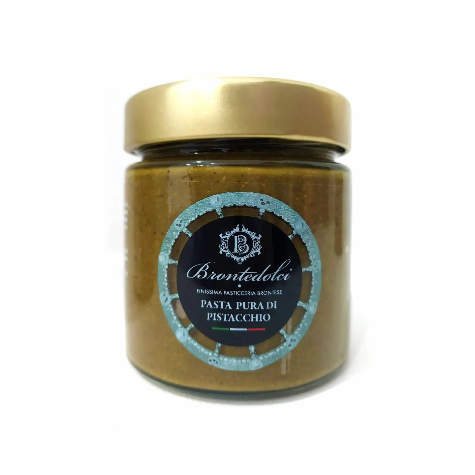 Brontedolci - TRIS DI PASTE PURE 100% - Pasta Pura di Pistacchio - Pasta Pura di Nocciola - Pasta Pura di Mandorle - 3x190gr.