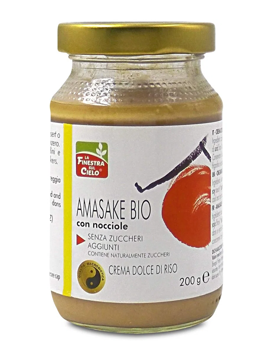 La finestra sul cielo, Amasake di riso integrale con nocciole bio, senza zuccheri, 200g