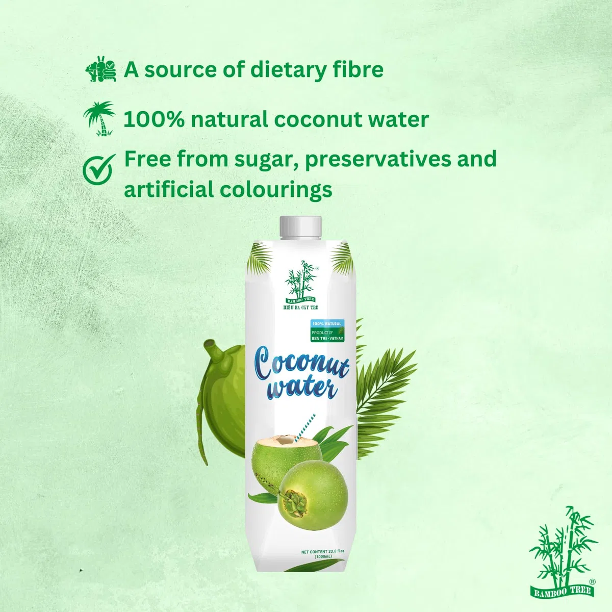 BAMBOO TREE - Acqua di cocco - Multipack (12 X 500 ML)