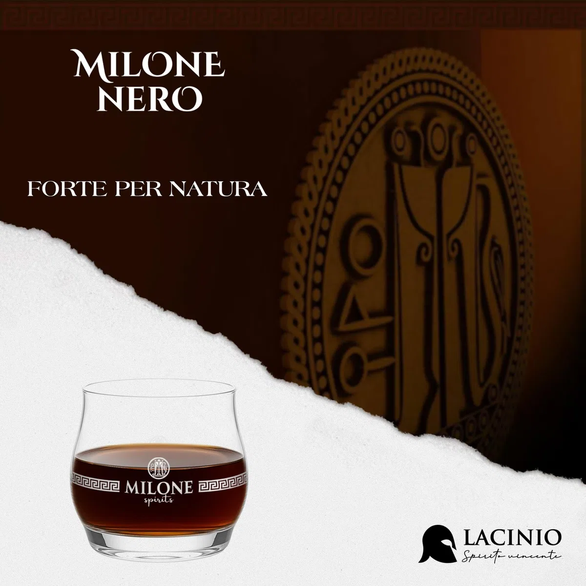Amaro Milone Nero, 70 cl – Amarissimo di Calabria (35% Vol.) – Liquore Artigianale per Palati Esigenti – Premiato per Design e Gusto Intenso
