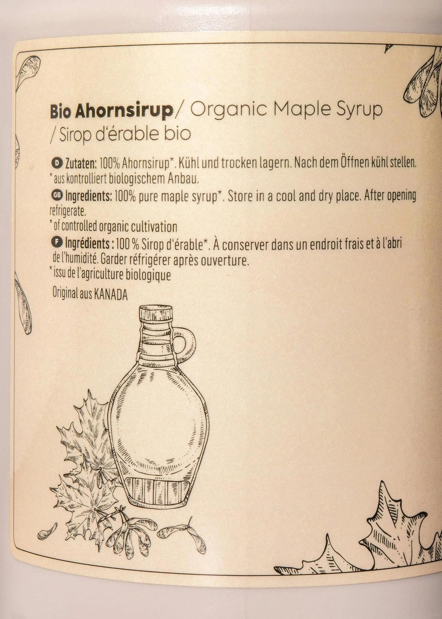 KoRo - Sciroppo d’acero bio grado A 1 L - Naturalmente dolce - Qualità bio - Grado A - Consistenza vellutata