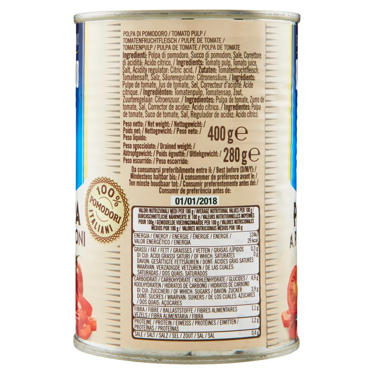 De Cecco Polpa a Pezzettoni - 6 pezzi da 400 g [2400 g]