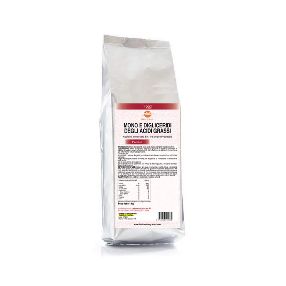 Mono e digliceridi degli acidi grassi (E471) - Additivo alimentare di origine vegetale, 1 Kg