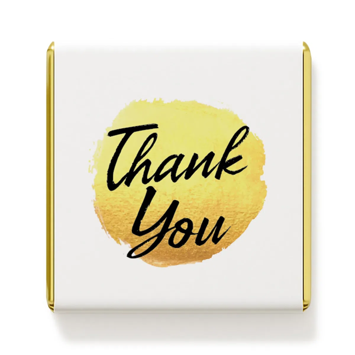 50 cioccolatini con scritta "Thank You", eleganti dolcetti al latte e fondente per matrimoni, eventi, regali aziendali e occasioni speciali (design 3 - latte)