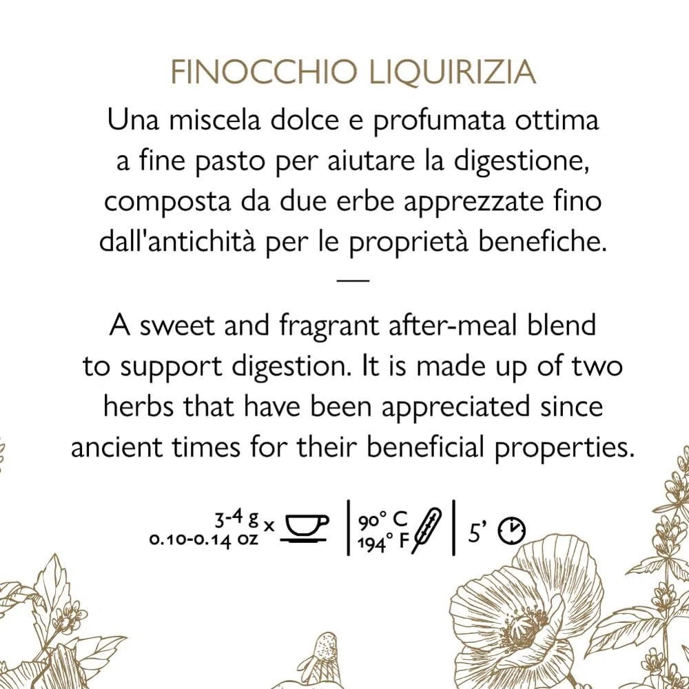 La Via del Tè - Tisana Finocchio Liquirizia - lattina da 150 gr - digestiva, gusto dolce con finocchio e radice di liquirizia - senza caffeina