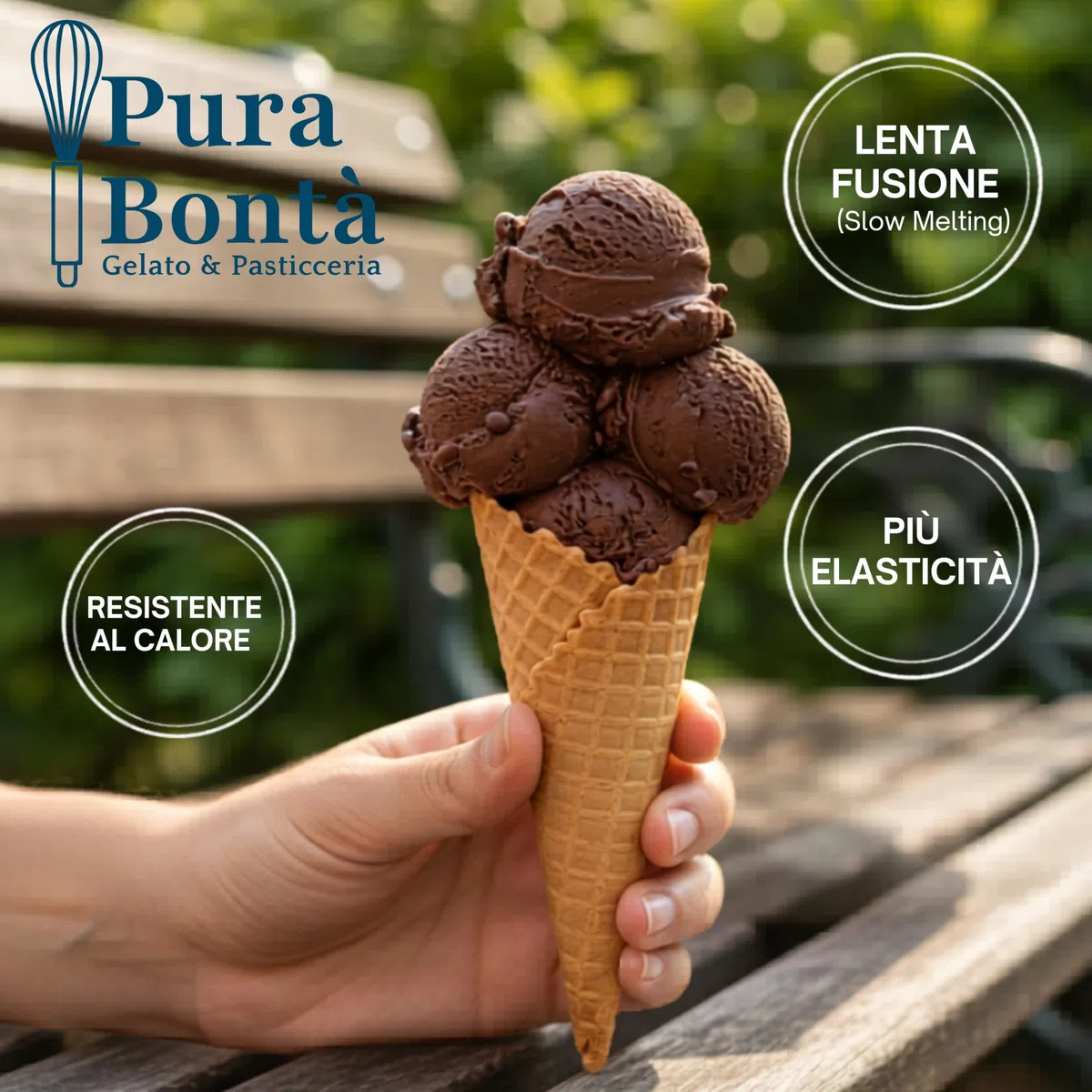 PURA BONTÀ Gomma di Tara in Polvere 500 g | Addensante e Stabilizzante 100% Naturale | Ideale per Gelato Cremoso Senza Ghiaccio | Vegano, Senza Glutine | Farina di Semi di Tara Confezionato in Italia