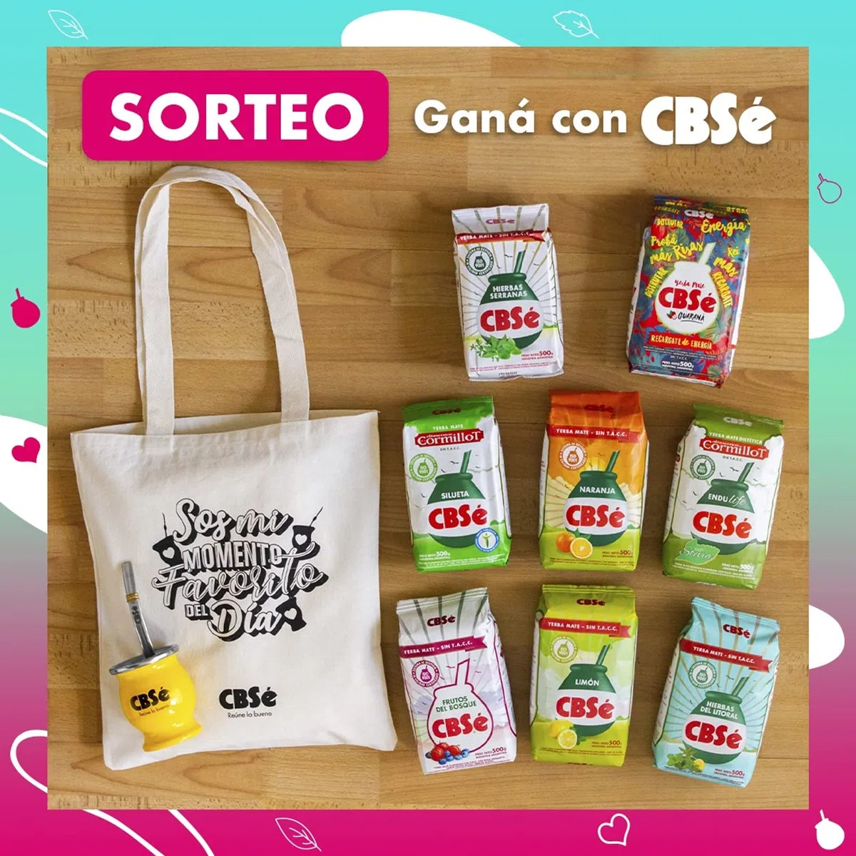 CBSé Yerba Mate Tè Hierbas Serranas 1.5 kg (0.5 kg x 3) | Set Mate Argentino | Bevanda disintossicante ed energetica