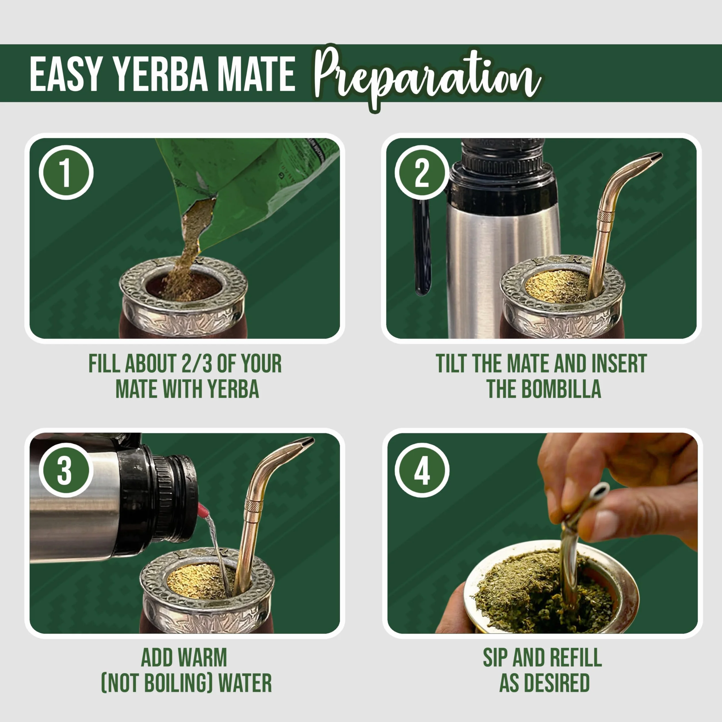 Tè Mate del Brasile, confezione da 1 kg - Yerba Mate CANARIAS Edicion Especial 1kg