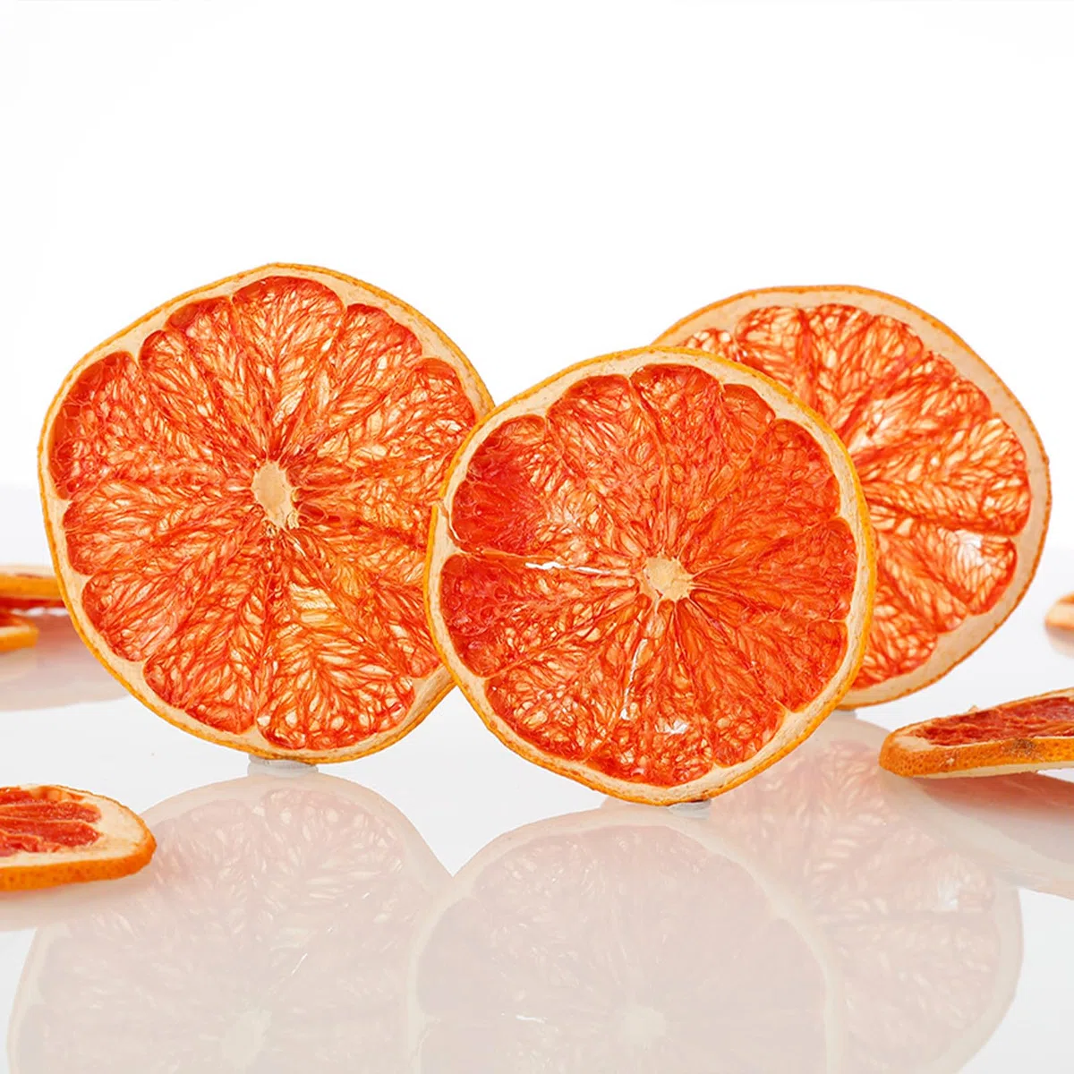 Fette di pompelmo essiccato premium 100 g, pompelmo disidratato, 100% naturale, senza additivi e senza zuccheri aggiunti