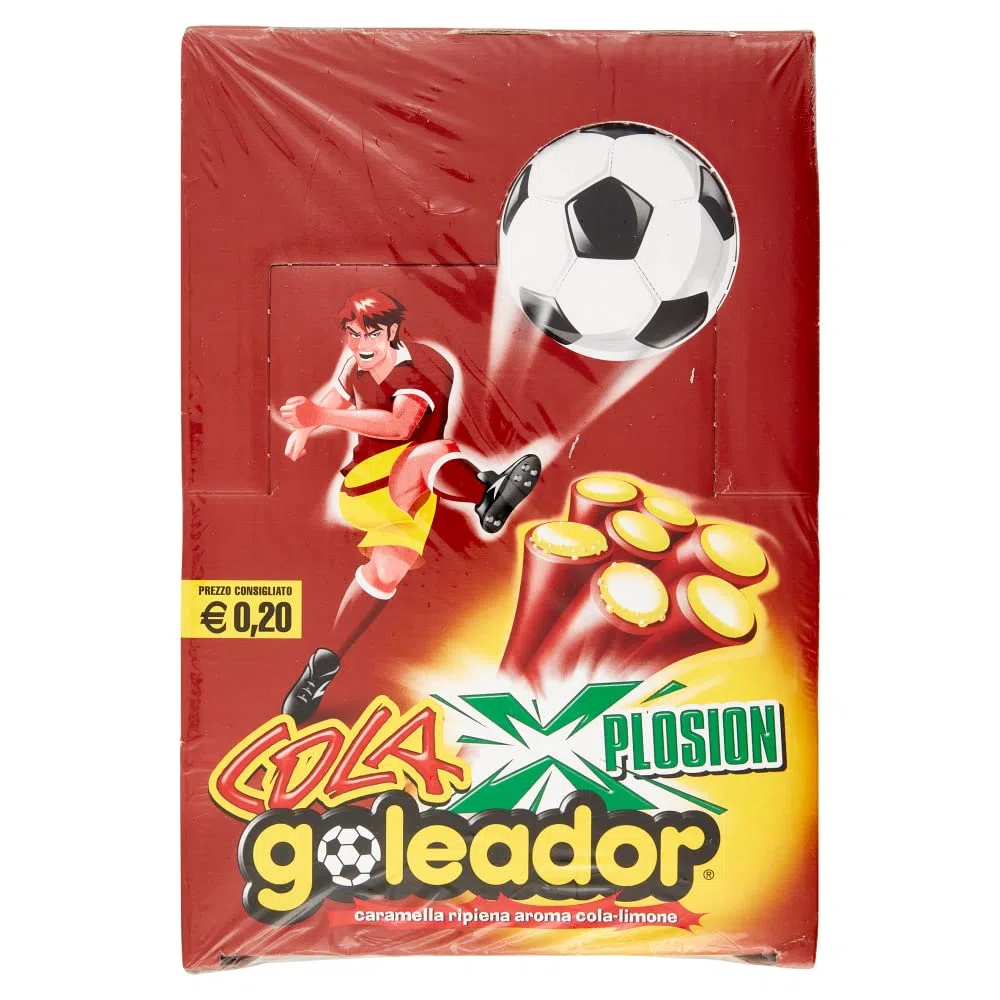 Goleador Xplosion Cola, Caramelle Gommose Ripiene, Gusto Cola, Box da 150 Caramelle Incartate Singolarmente - Idee Regalo per Compleanni e Feste
