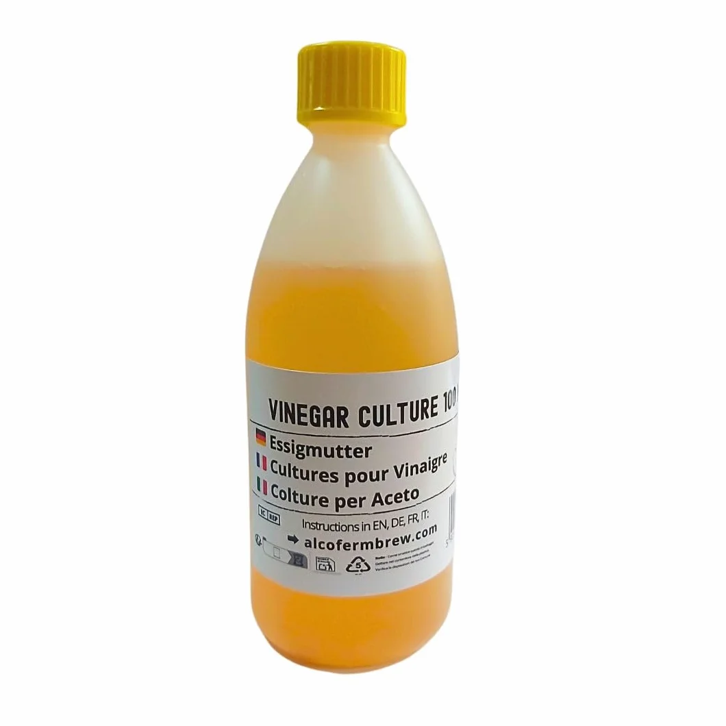 Madre di Aceto 100 ml | Batteri Acetici per Fermentazione | Starter per Aceto Fatto in Casa | Coltura Acetobacter
