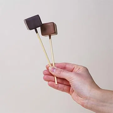 CHOCOLISSIMO - Cioccolata di Natale - Cioccolata da bere su bastoncino di cioccolata calda 2 pezzi - Cioccolato fondente - Regalo di Natale - Donna, uomo, ragazzo, ragazza - ChocoStick natalizio