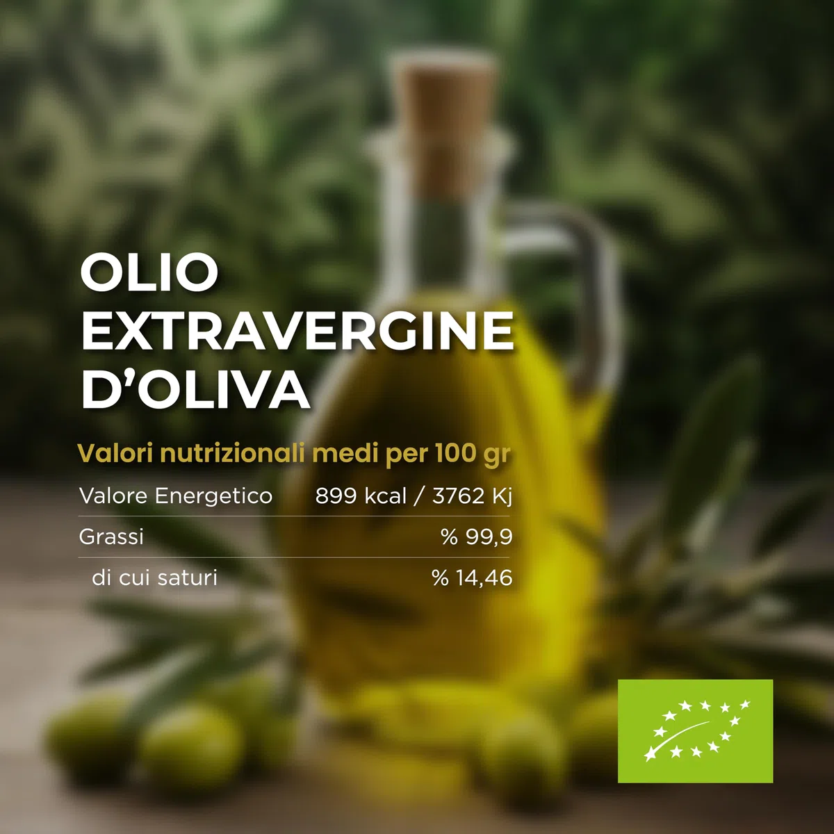 RACILIA Olio Extravergine di Oliva Biologico - Olio Evo Bio 100% Italiano, Spremuto a Freddo - 750 ml